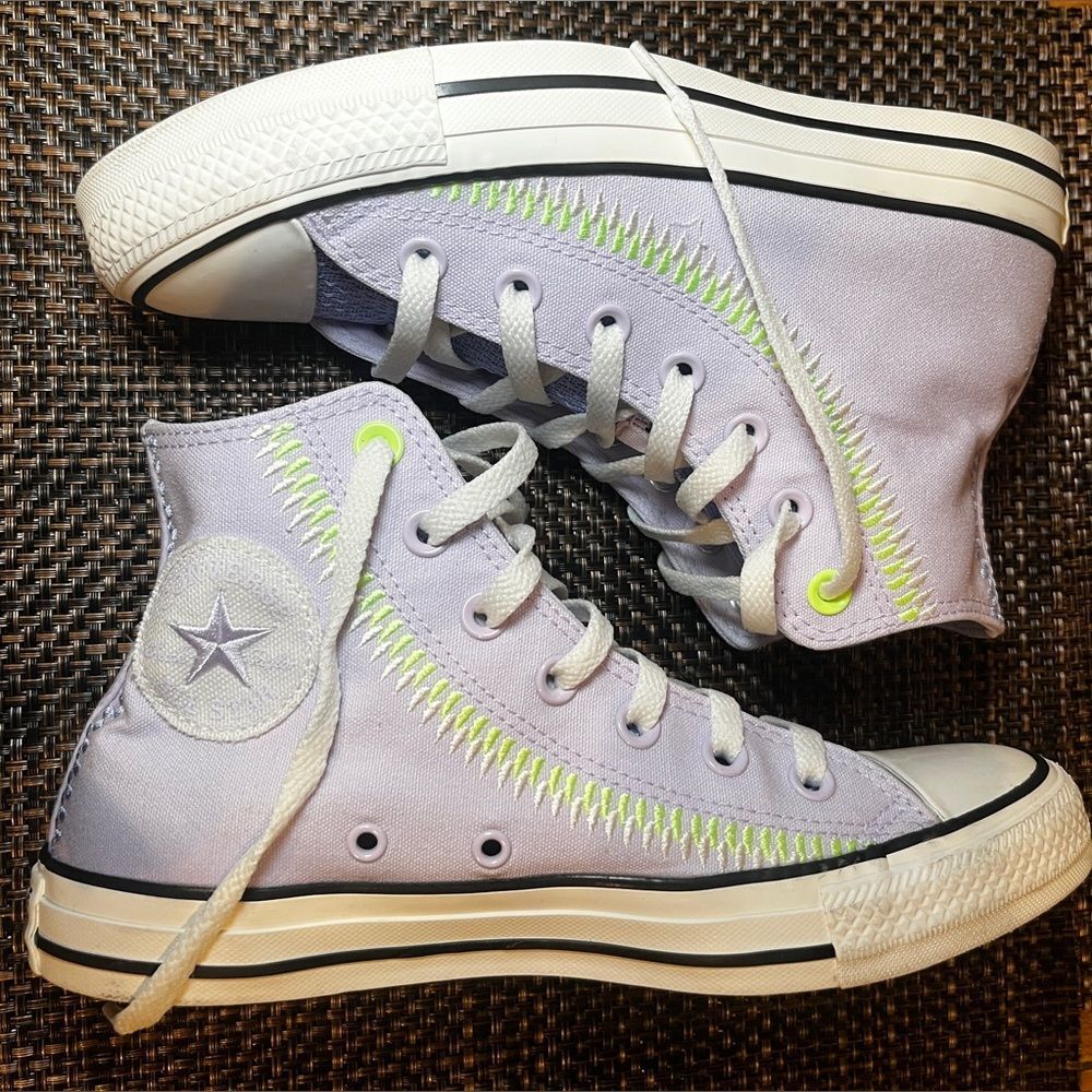 Converse Chuck Taylor All Star Vapor High Top Lavender Green A06010C Size 8